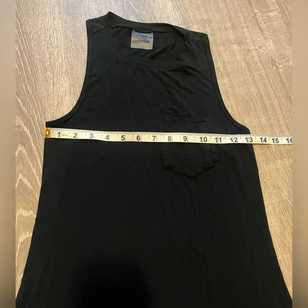 Gymshark Tank Top Black Womens Size XS Pockets Activewear Athleisure Gym Workout - Image 3