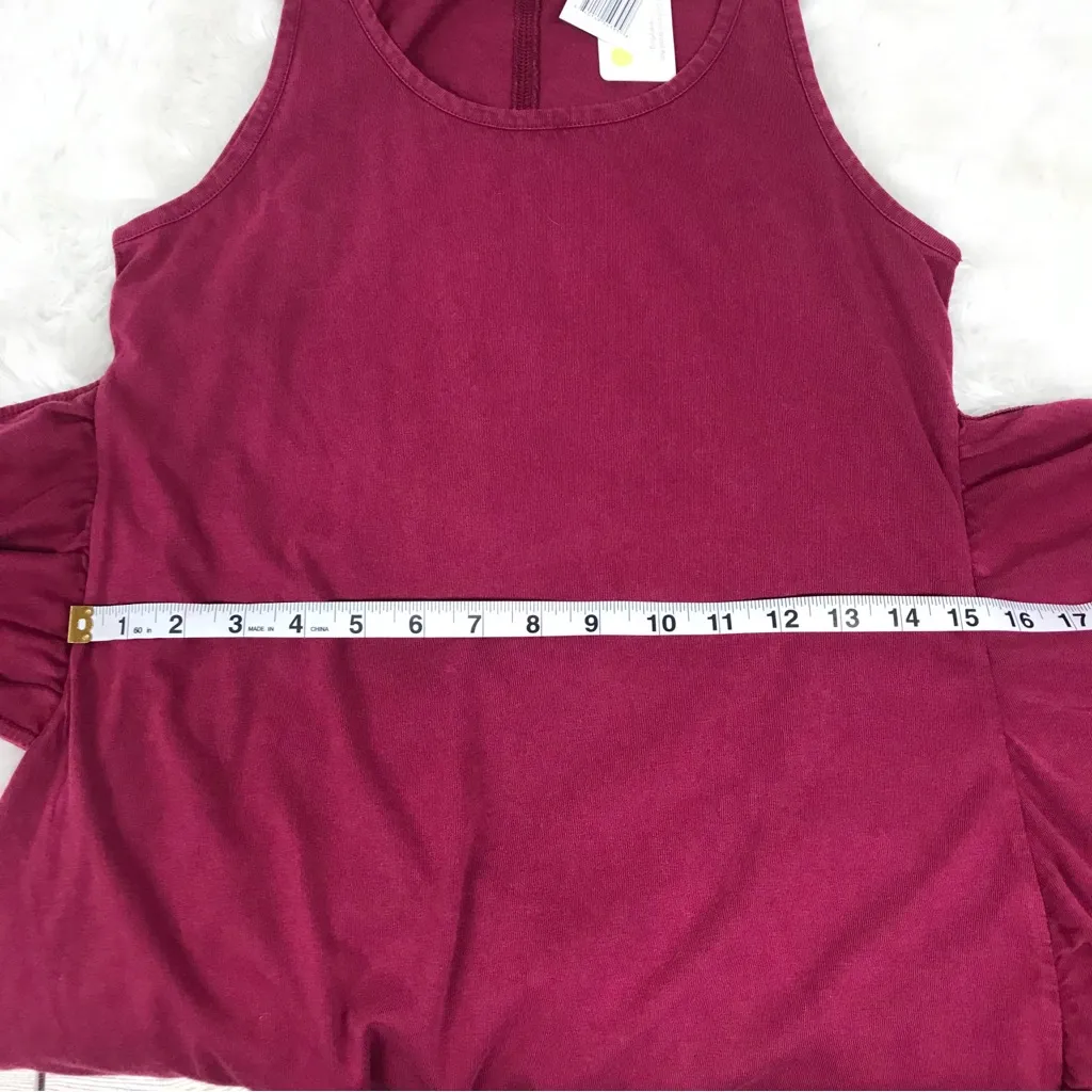L*SPACE Cypress Burgundy Red Wrap Front Mini Tank Dress Casual Beach Size‎ Small - Image 13