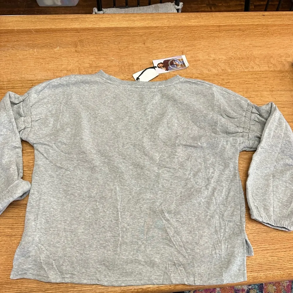 OB•SESS Isabel Moner NWT gray fleece lined gray pullover sz PXXL 23” p2p - Image 2