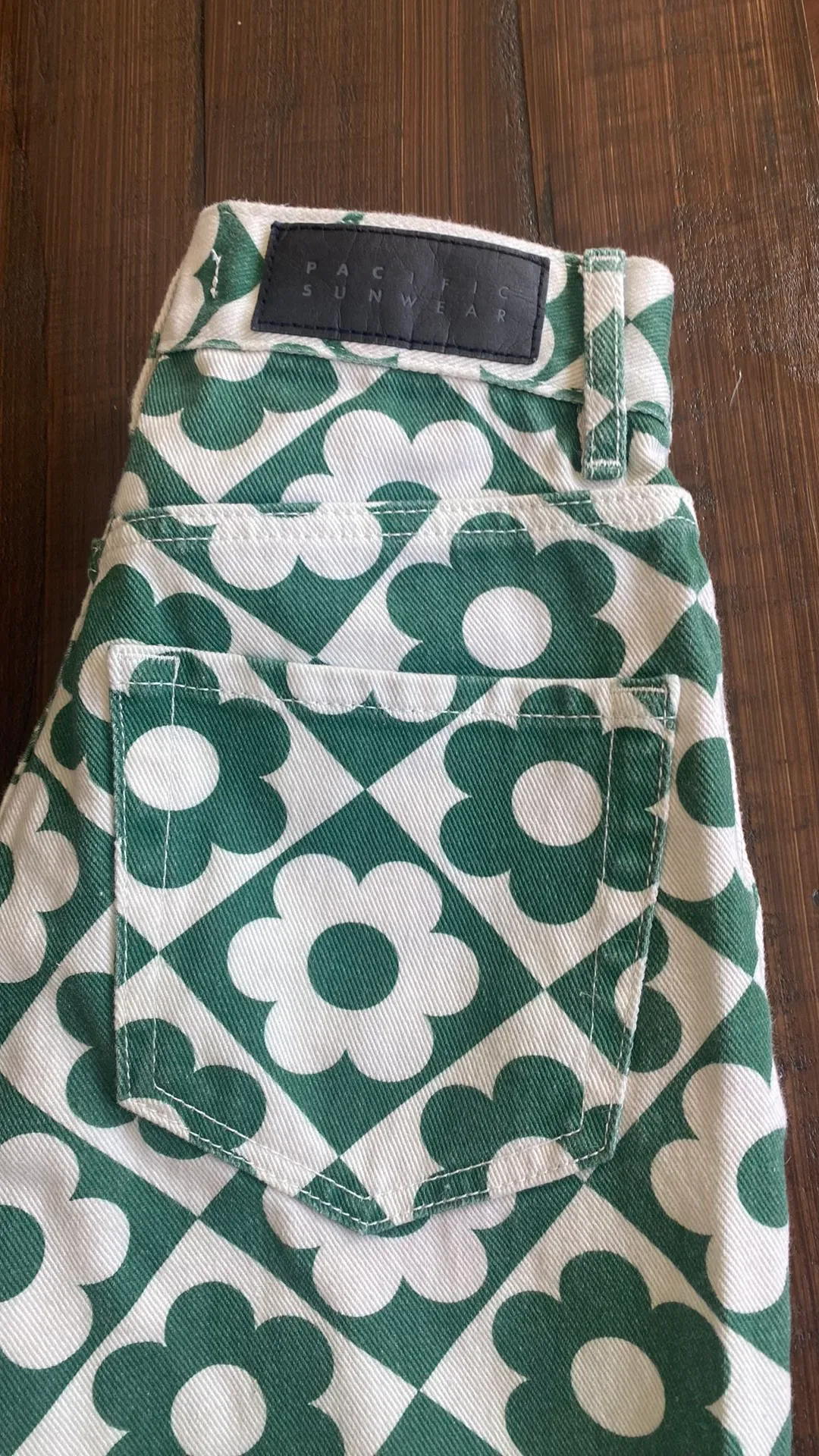 PAC Sun Green Flower Jeans  - Image 4