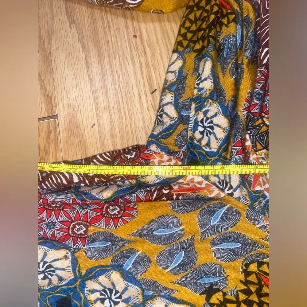 🏷️🏷️EUC Large NEW DIRECTIONS MULTI COLORED PATTERNED CROPPED JUMPSUIT PANTSUIT - Image 9