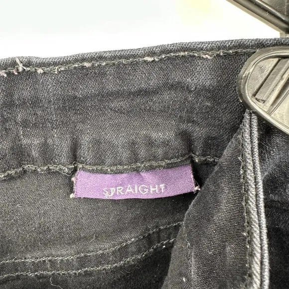 NYDJ size 6‎ short black straight leg jeans - Image 5