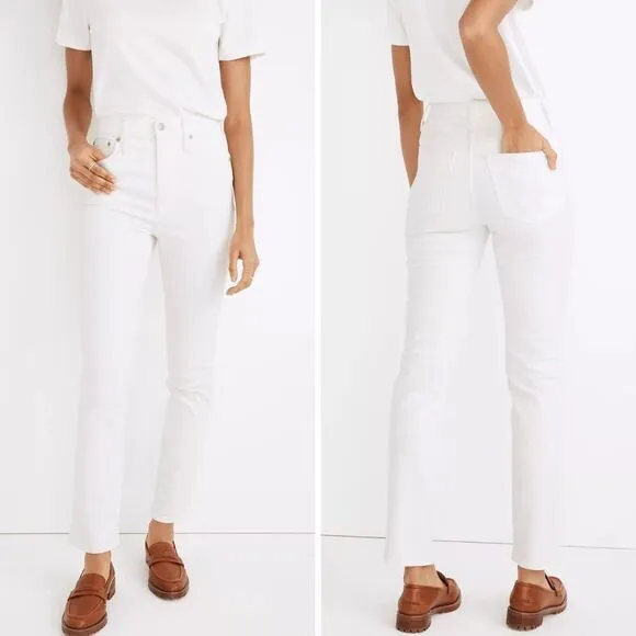 NEW Madewell The High-Rise Perfect Vintage Jean‎ in Tile White, 24 - Image 2