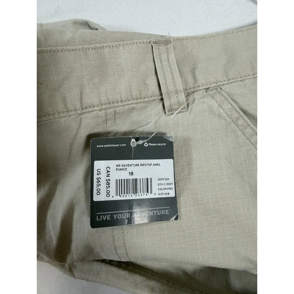 Eddie Bauer  Adventure Ripstop Ankle Pants Size 18 NWT - Image 4