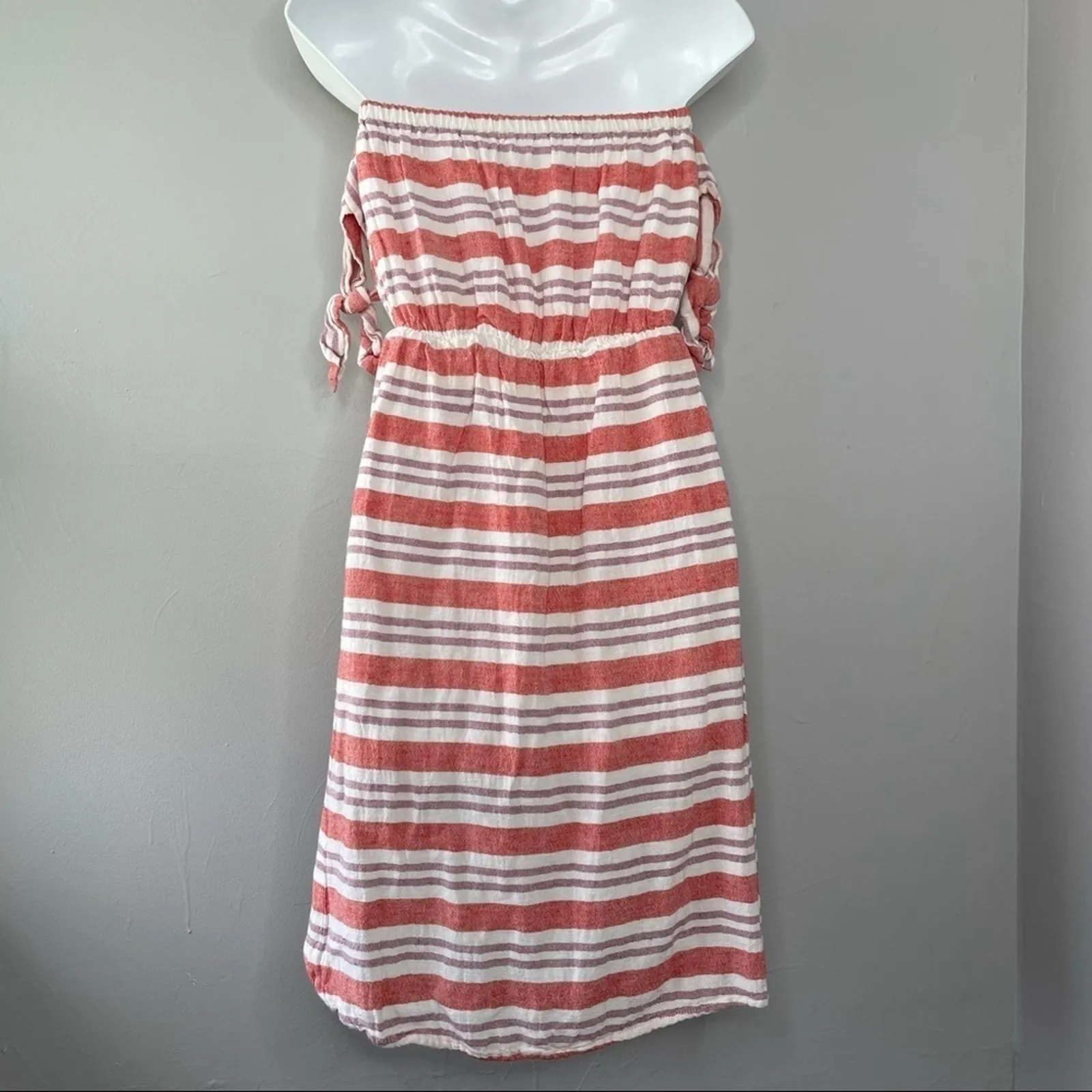 LOVERS + FRIENDS Dress Womens Size XS Striped Feminine Summer Beach Coastal - Image 9