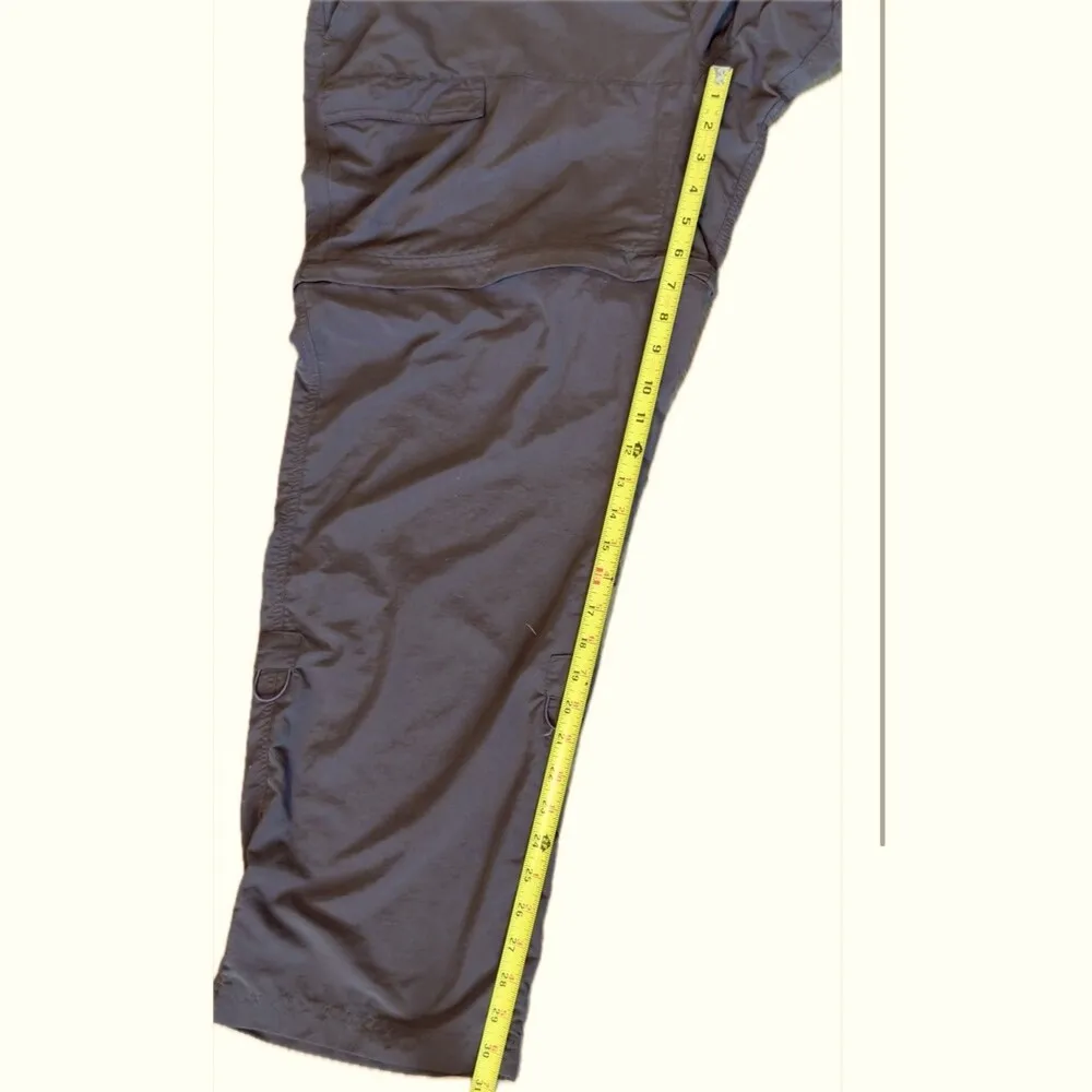 World Wide Sportsman Womens XL Zip Off Roll Up Hiking Pants Brown - Image 5