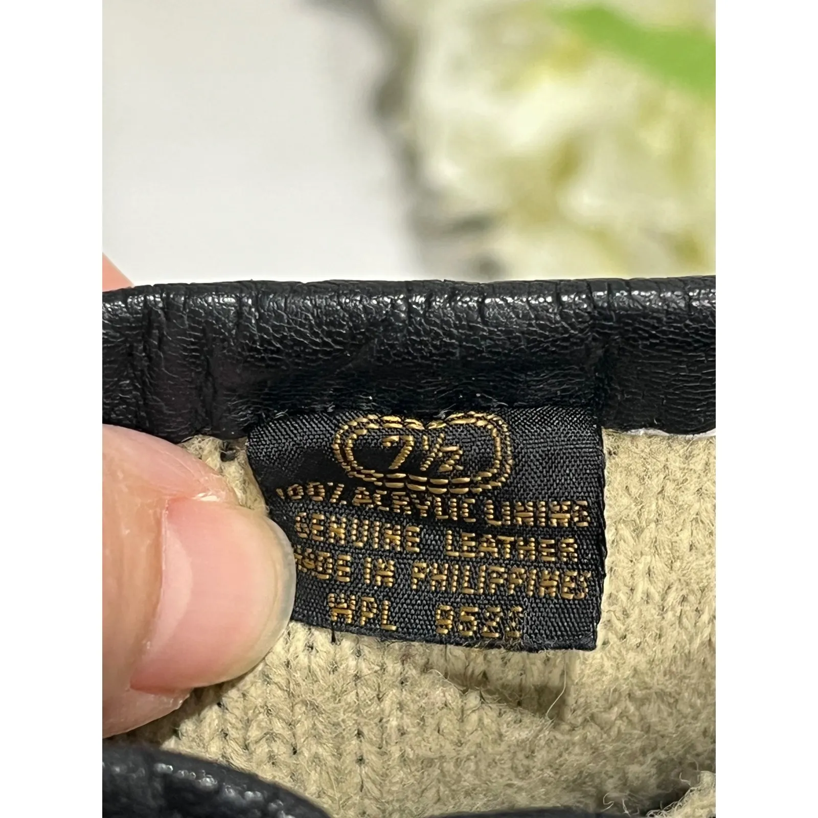 Womens Leather Gloves Acrylic Lined Winter‎ Driving Black - Image 4