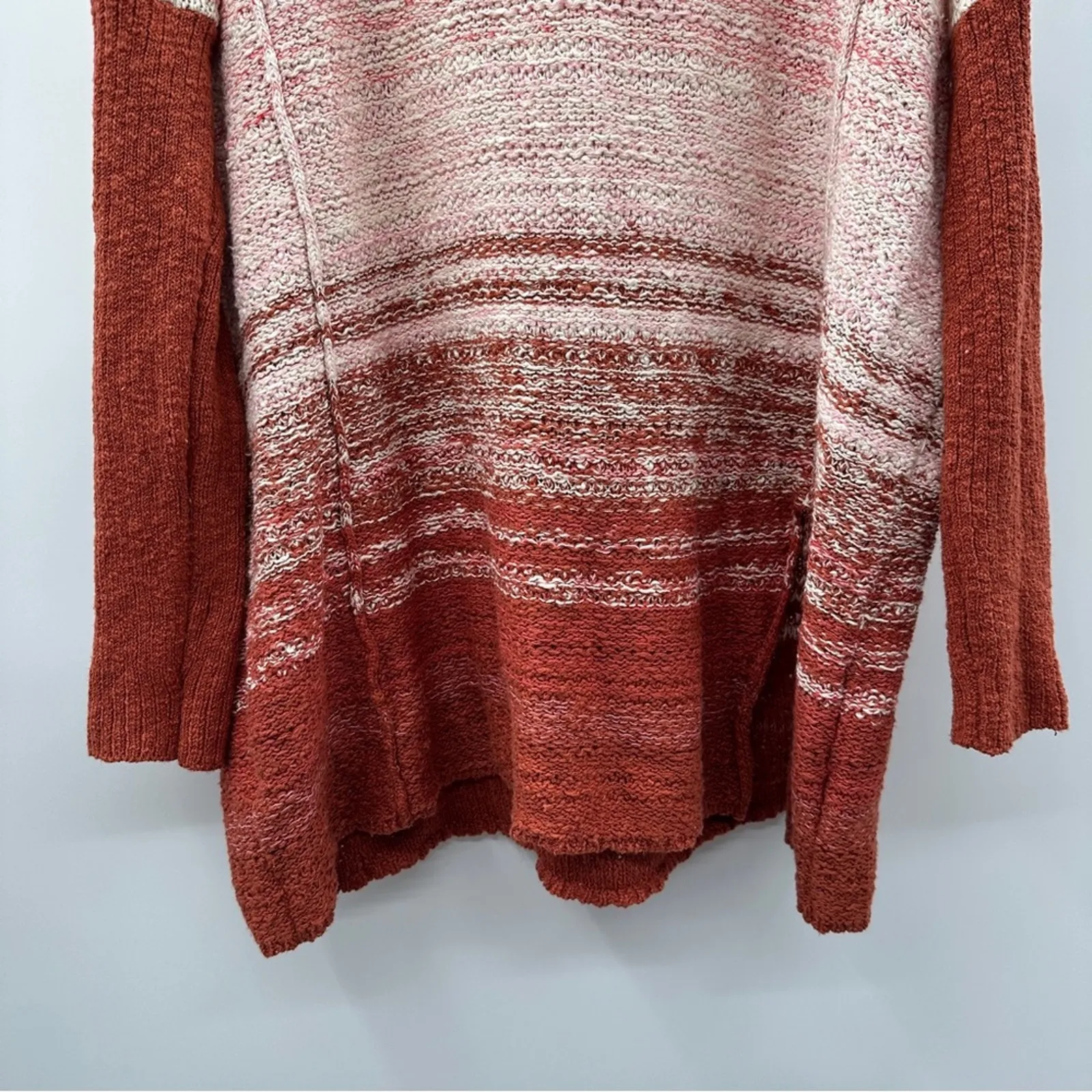 Free People Side Split Pullover Sweater Dress Women's Size XS/S Rust‎ - Image 4