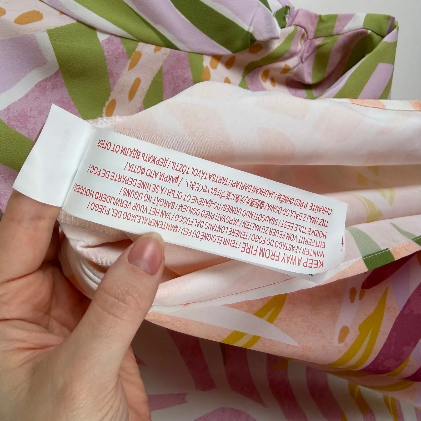 MINKPINK Palm Springs Tee Dress Size XS Tropical Colorful Pastel Resort Vacation - Image 7