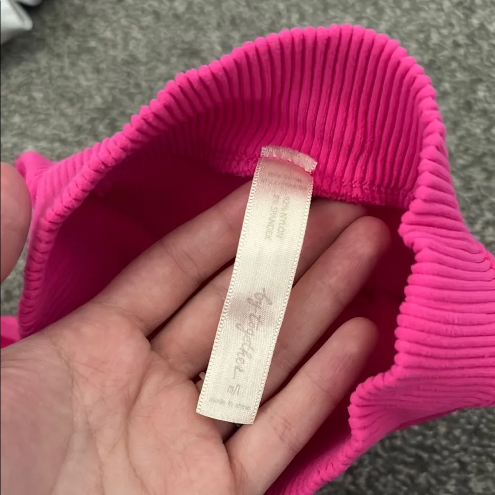 Dry Goods By Together Hot Pink Seamless Tank Top High Neck - Image 2