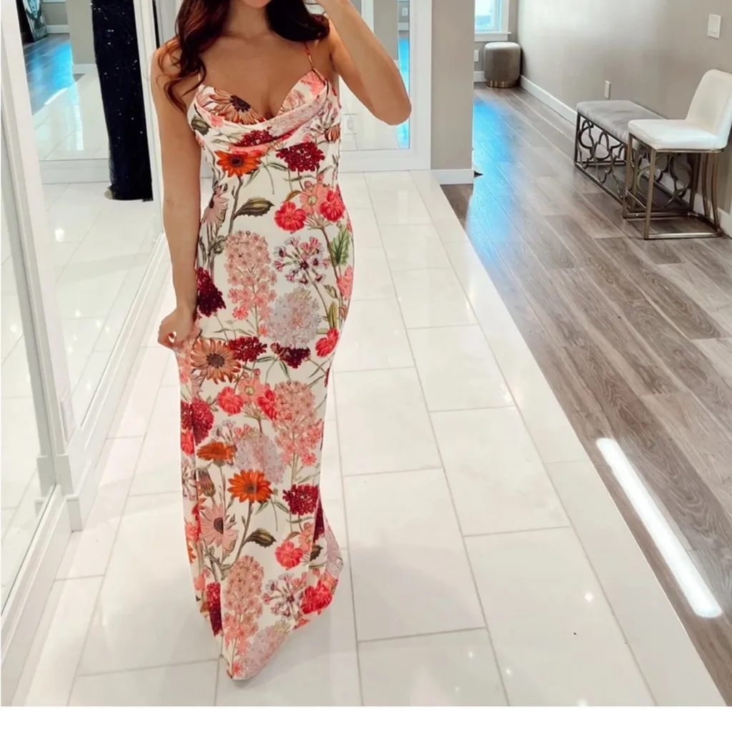 Katie May Tara Gown in Pink Daisy - Image 7