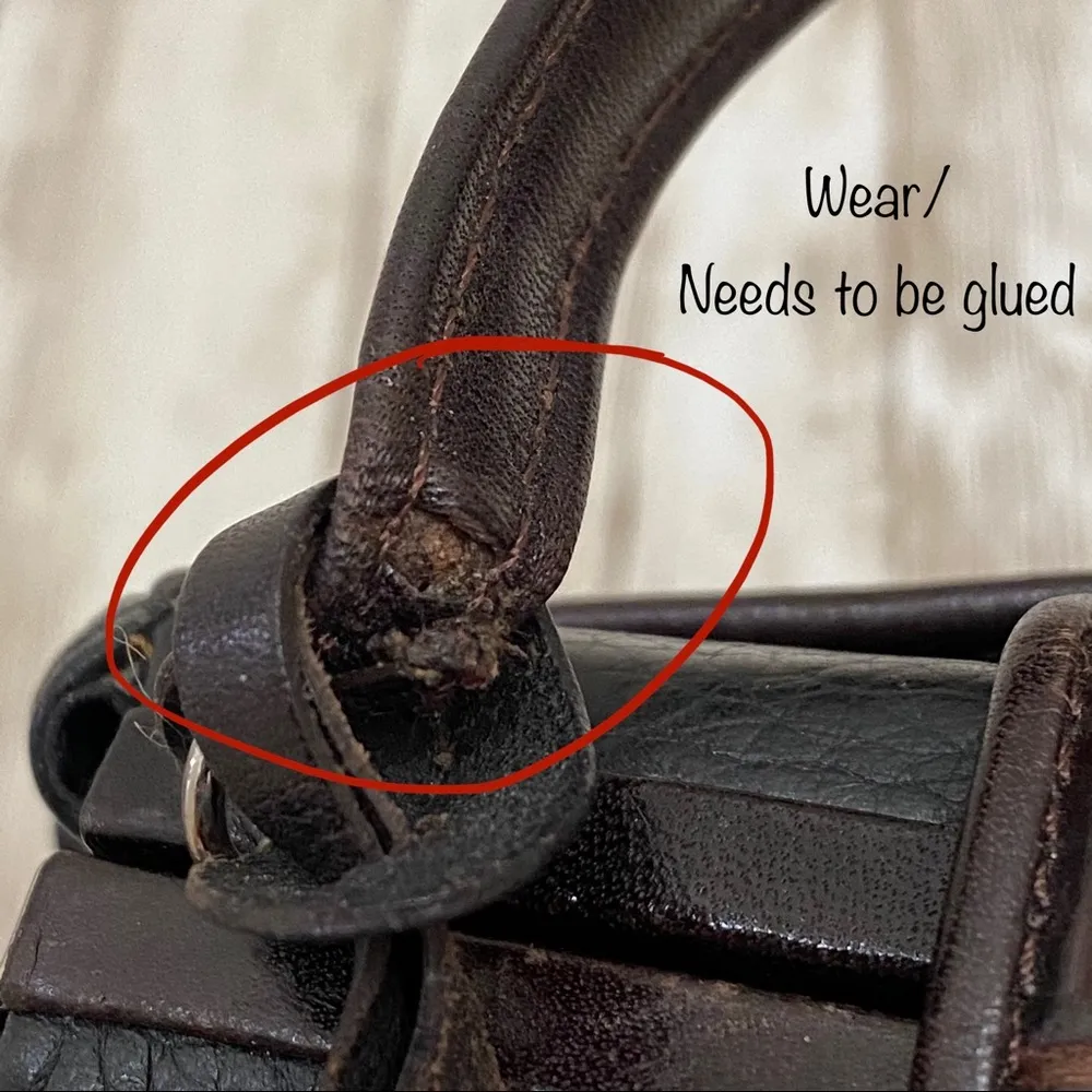 Rare Vintage Brighton Mini Leather Clutch Handbag - Image 14