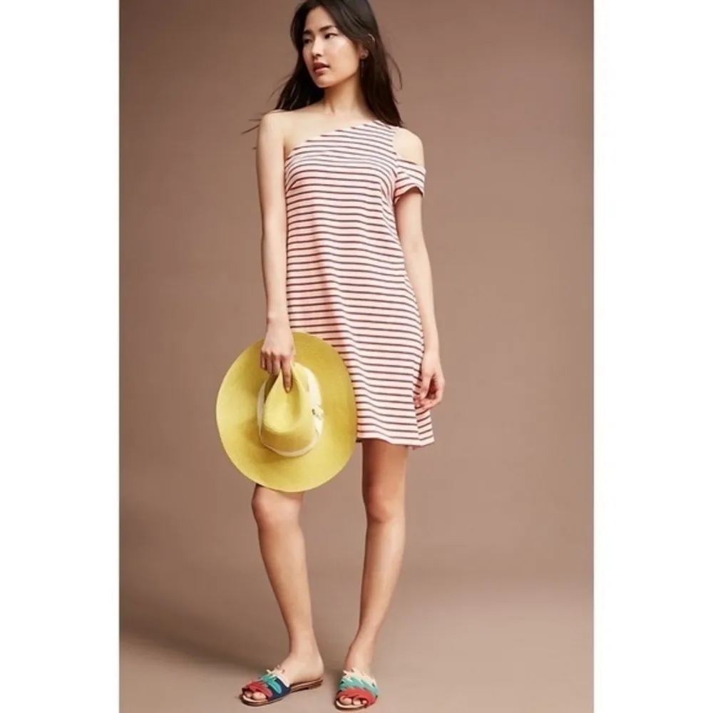 Maeve Anthropologie • Red Striped Marketa Dress - Image 10