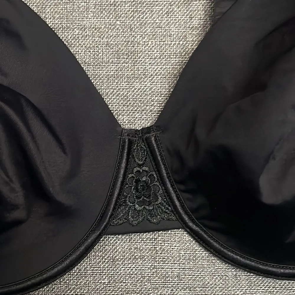 Vanity Fair MIDNIGHT BLACK Beauty Back Minimizer Underwire Bra , US 38DD - Image 2