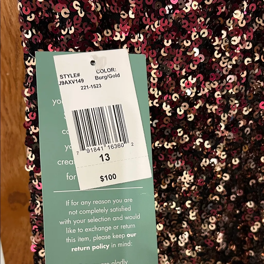 B. Smart Sequin Ombre Dress Size 13 - Image 6