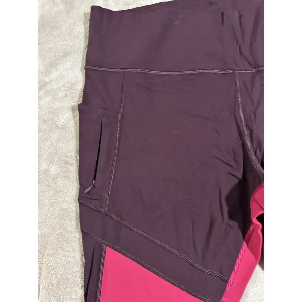 Athleta Legging‎ Womens Red Pants Pull On Tapered Workout Gym Size 1X - Image 3