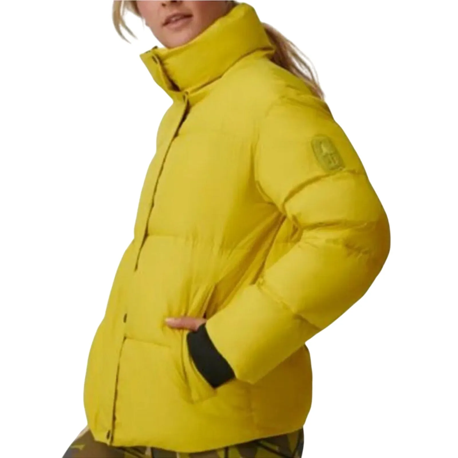 BASS Discovery Puffer Jacket, 2 Sided Zipper / Lined Pockets Size XL New w/ Tag Yellow - Image 2
