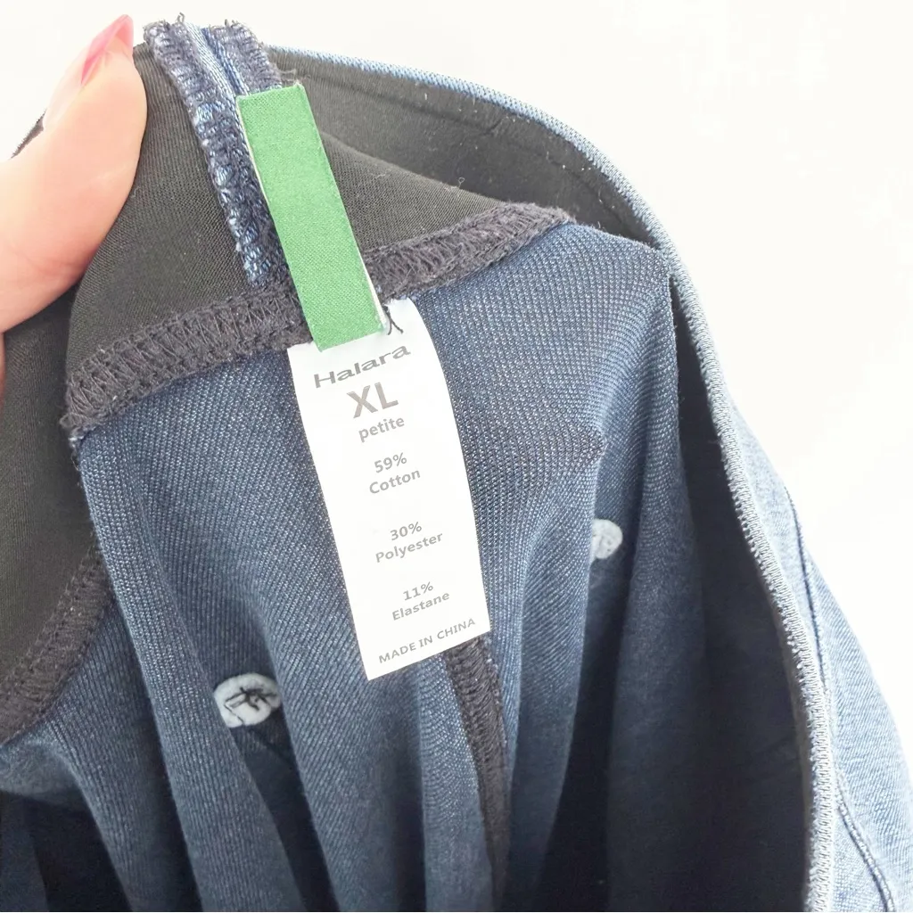 Halara Magic Relaxed Fit Pull On CargoPants XLP Blue - Image 6