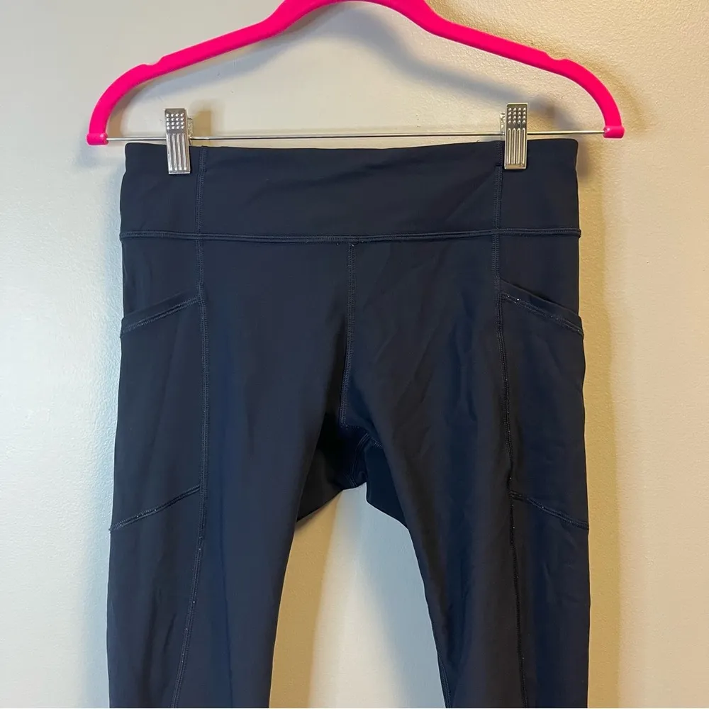 Lululemon Tight Stuff Tight II *25" in Midnight Navy Sz 8 GUC (Pilling) Workout - Image 9
