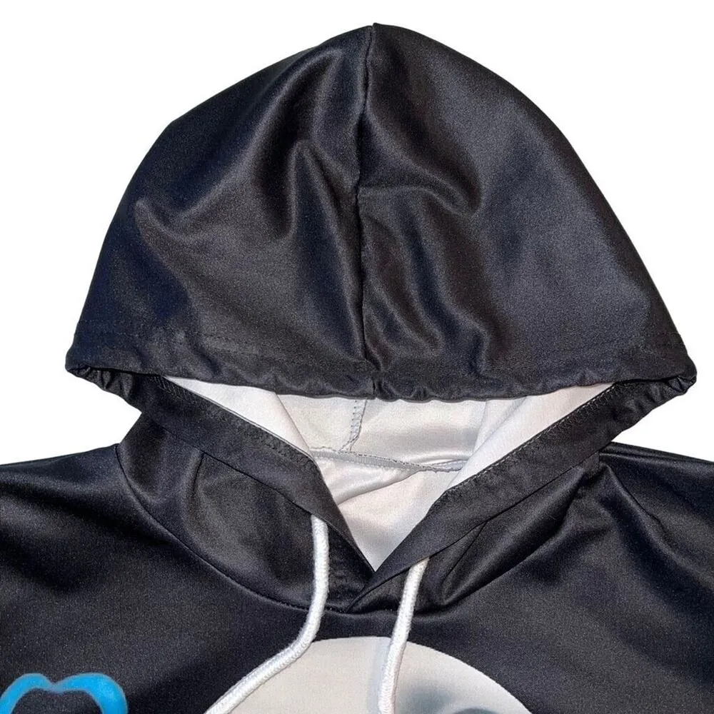 Unisex Hoodie Sweatshirt Nightmare Before Christmas Jack Sally Black Medium - Image 2