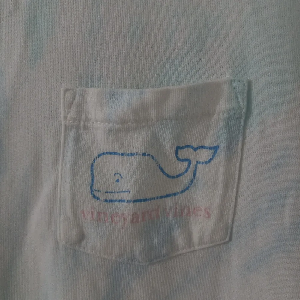 Vineyard Vines S Short Sleeved Pocketed Tie Dye T-Shirt Top - Image 5
