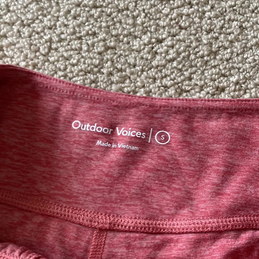 Outdoor Voices All Day 3” Short Cloudknit Desert Rose Small Pink HR Like NEW - Image 4