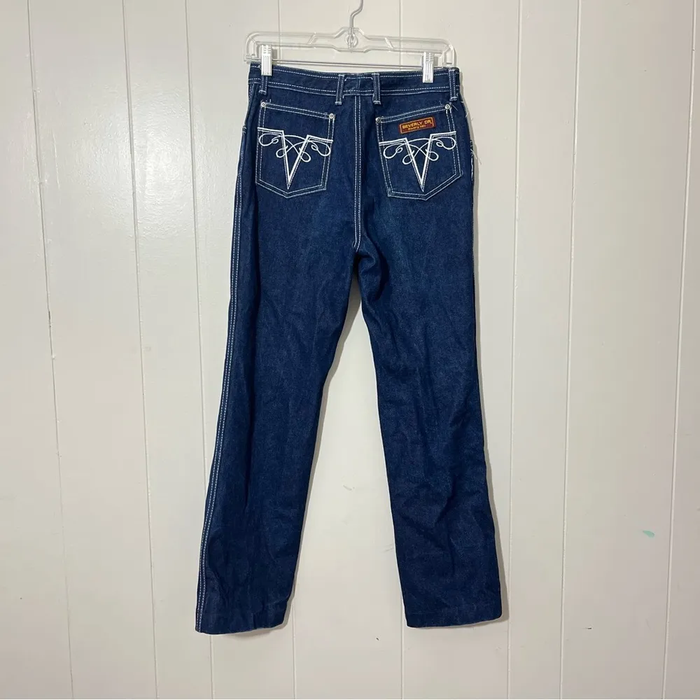Beverly Hills Club Jeans Beverly DR \ Vintage Womens Blue Size 11/12 XL - Image 4