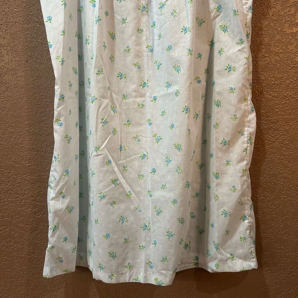 Vintage JCPenney Women’s Large Blue White Sleepwear Gown - Image 3
