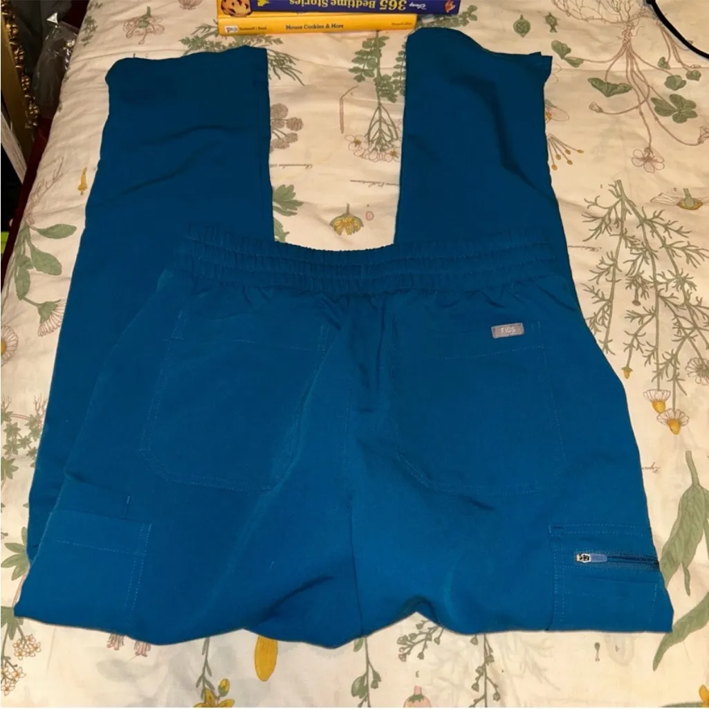 FIGS Scrub bottom Alps Blue RARE - Image 7