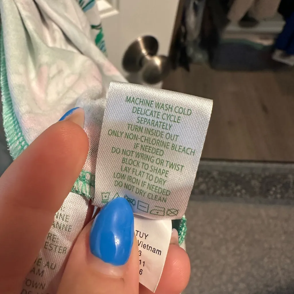 Lilly Pulitzer Moana Green floral high low Maxi Dress - Image 12