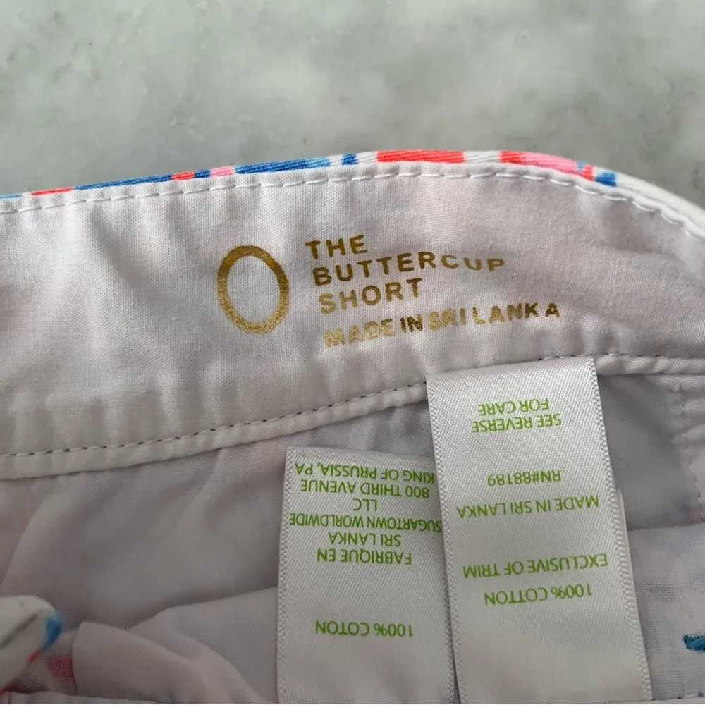 Lily Pulitzer Buttercup Scallop Hem Shorts in Bay Blue Pop Pop Glow 0 - Image 7