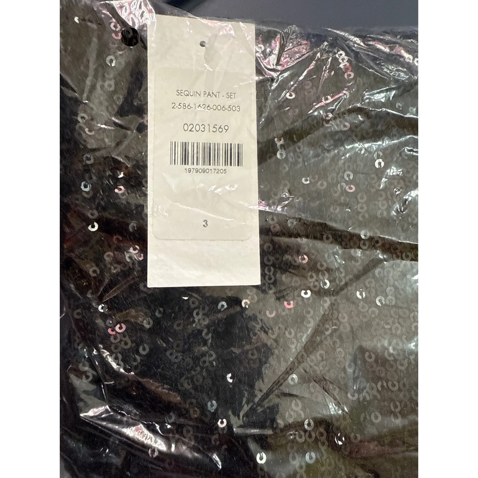 Fashion To Figure Women's‎ Sequin Crop Top sz 2 & Wide Leg Pant sz 3 Set - Image 4