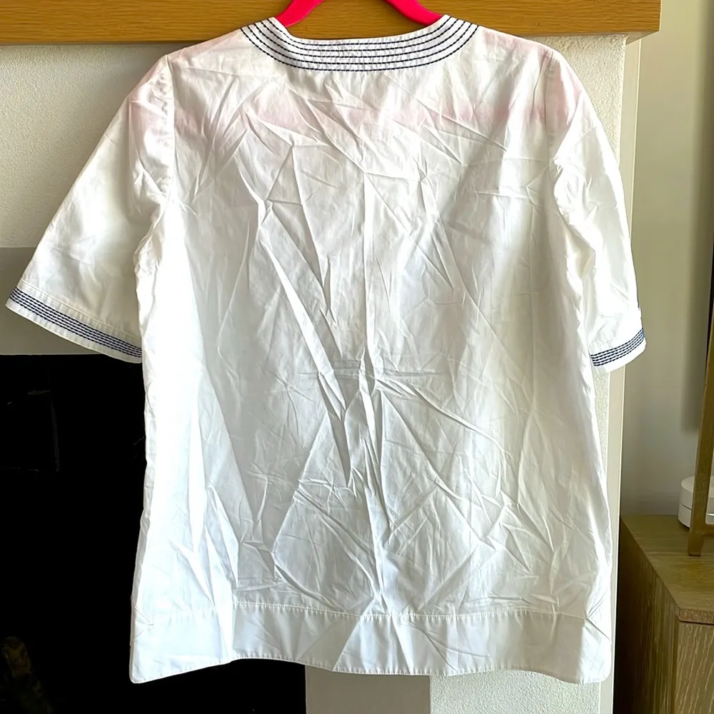 Tory Burch Kennedy Cotton Blouse - Image 5