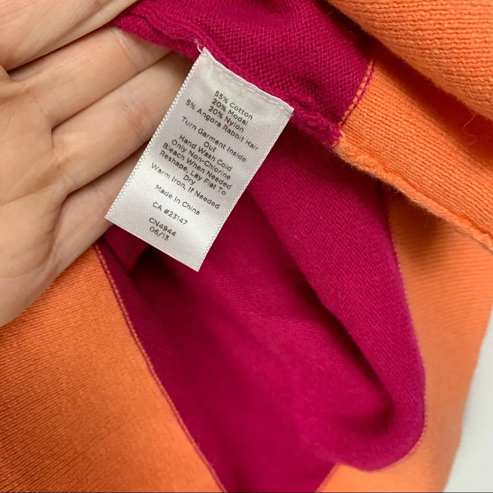 Tabots Colorblock Angora Rabbit Hair Blend Sweater - Image 6