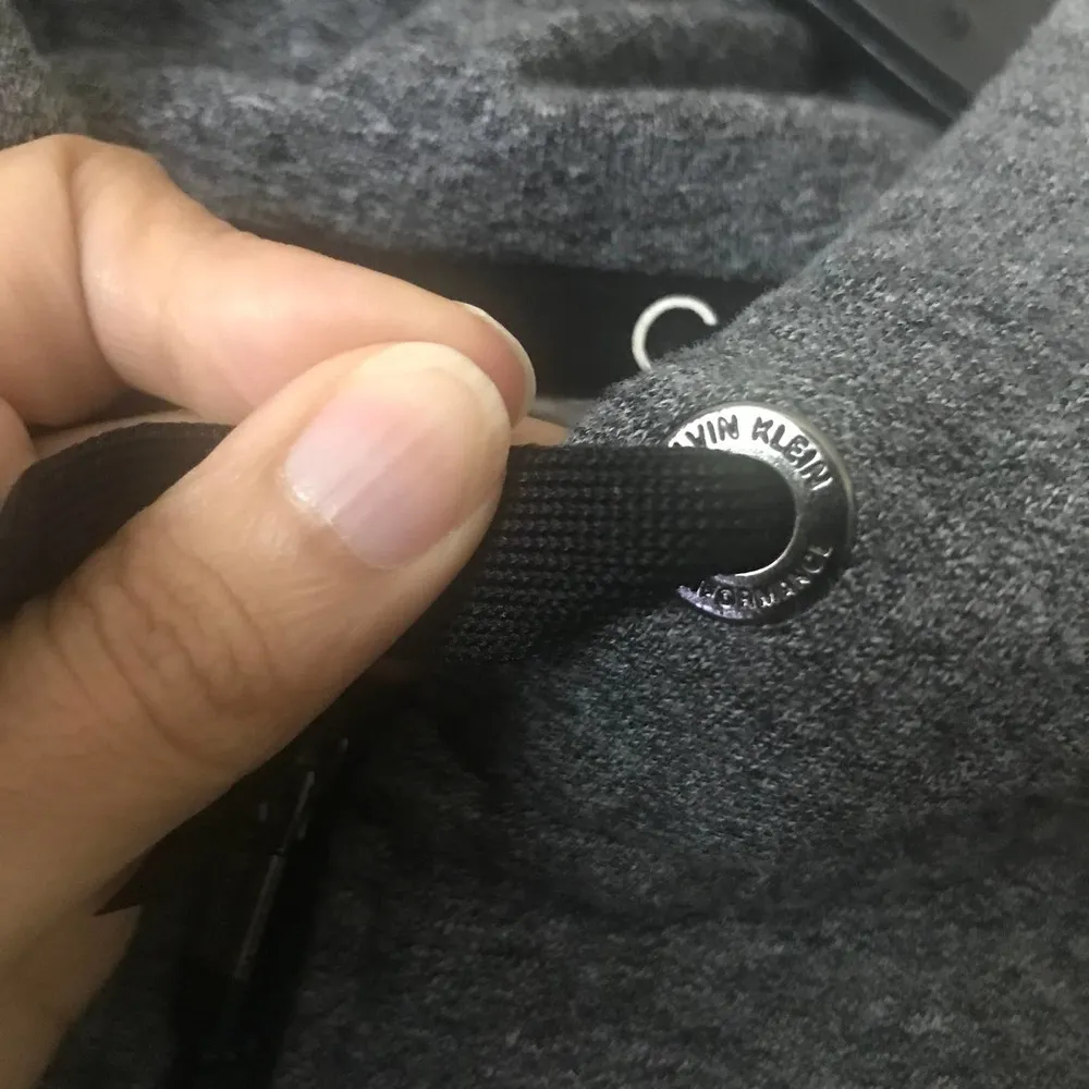 Performance Cropped Full Zip Hoodie Dark Gray Long Sleeves Size M - Image 11