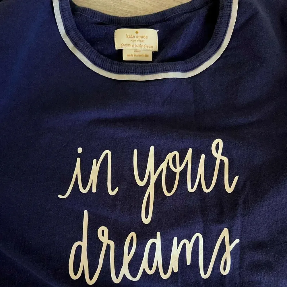 Kate Spade In Your Dreams Pajama Top Size Small - Image 7