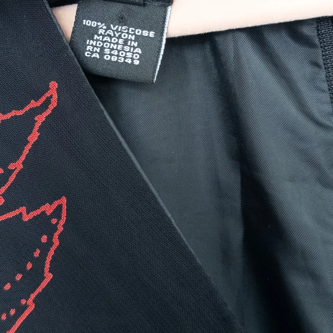 VTG Jones New York Womens Dress Size 6 Black Red Floral Midi Witchy Whimsigoth‎ - Image 7