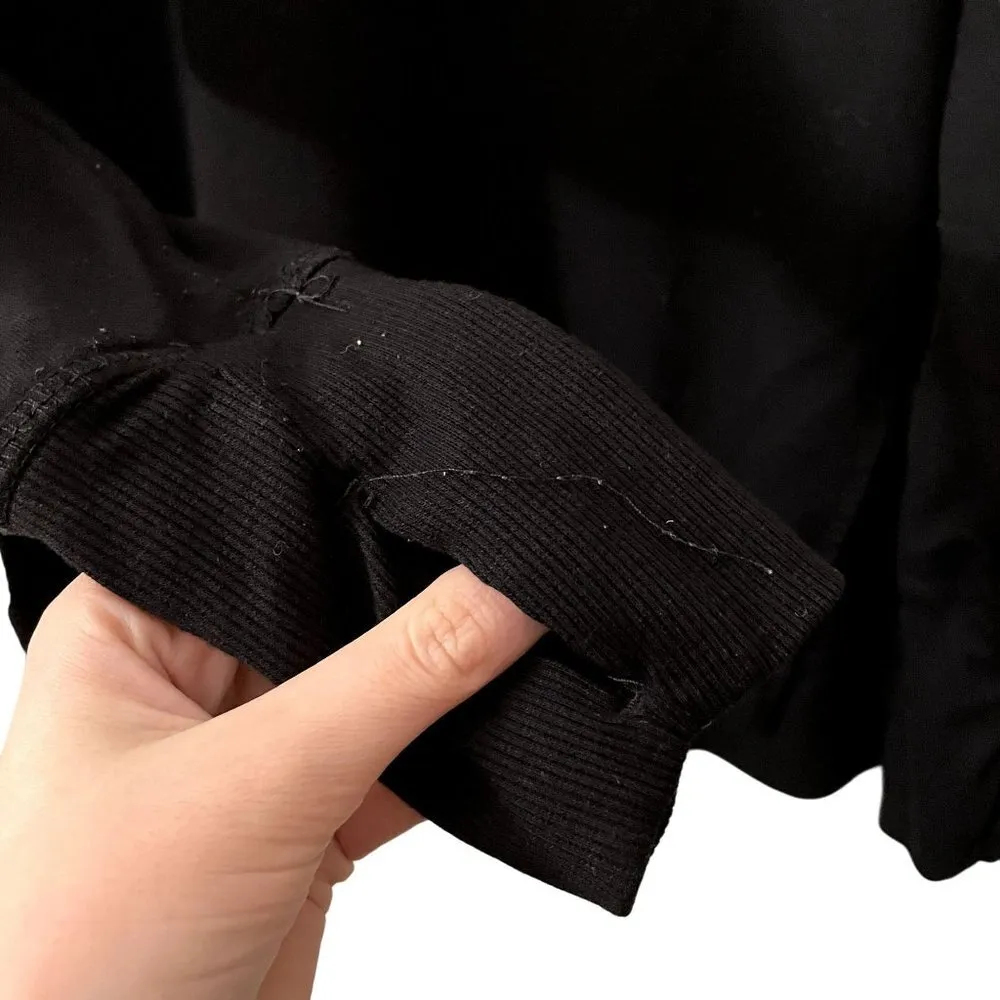 Avia black long sleeved sweater crewneck top classic comfortable athleisure - Image 3