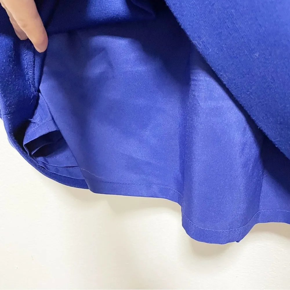 Tahari Blue Short Sleeve Knee Length Dress - Image 3