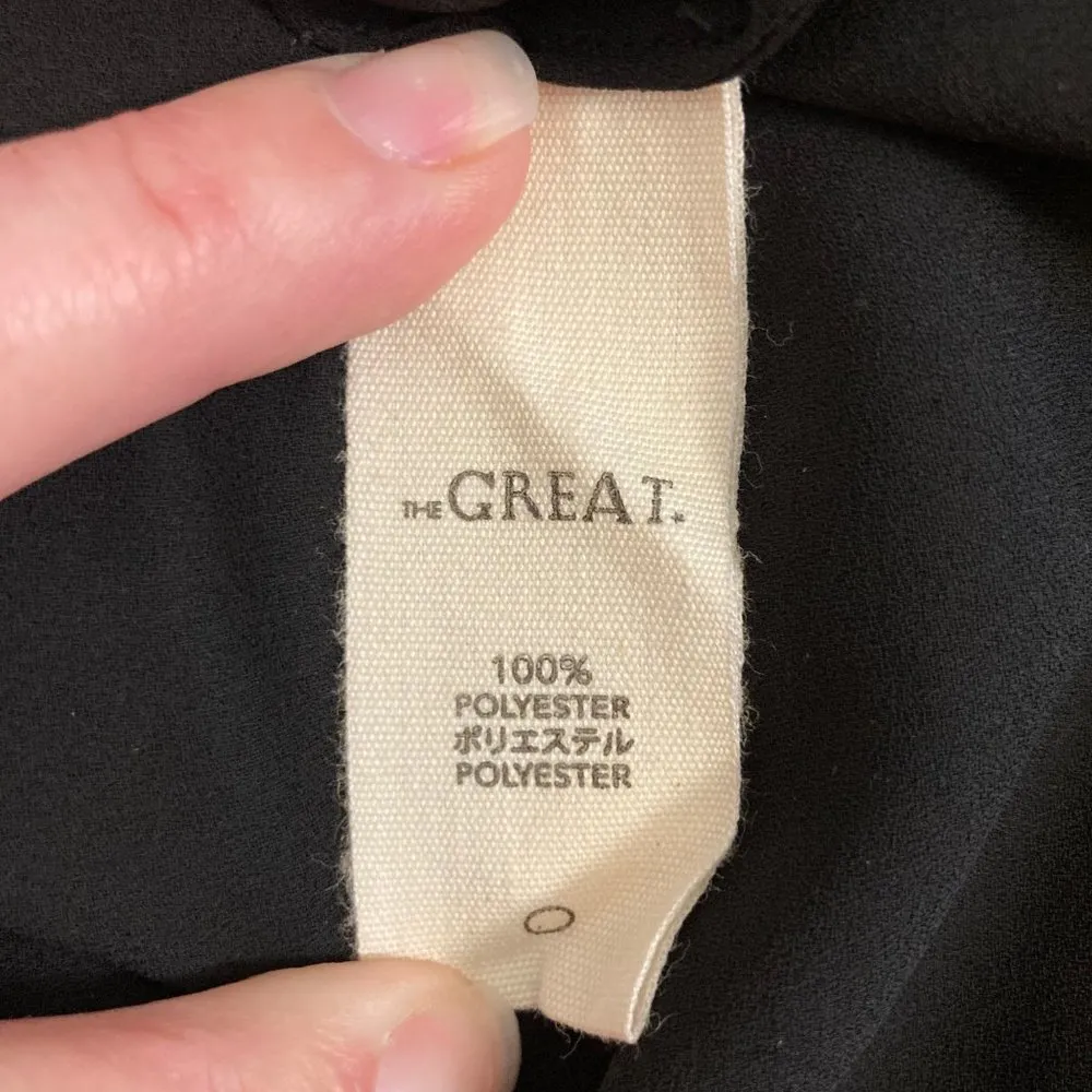 . The Promenade Top 0 XS Black Multicolor Embroidery Tassel Flowy Boho - Image 12