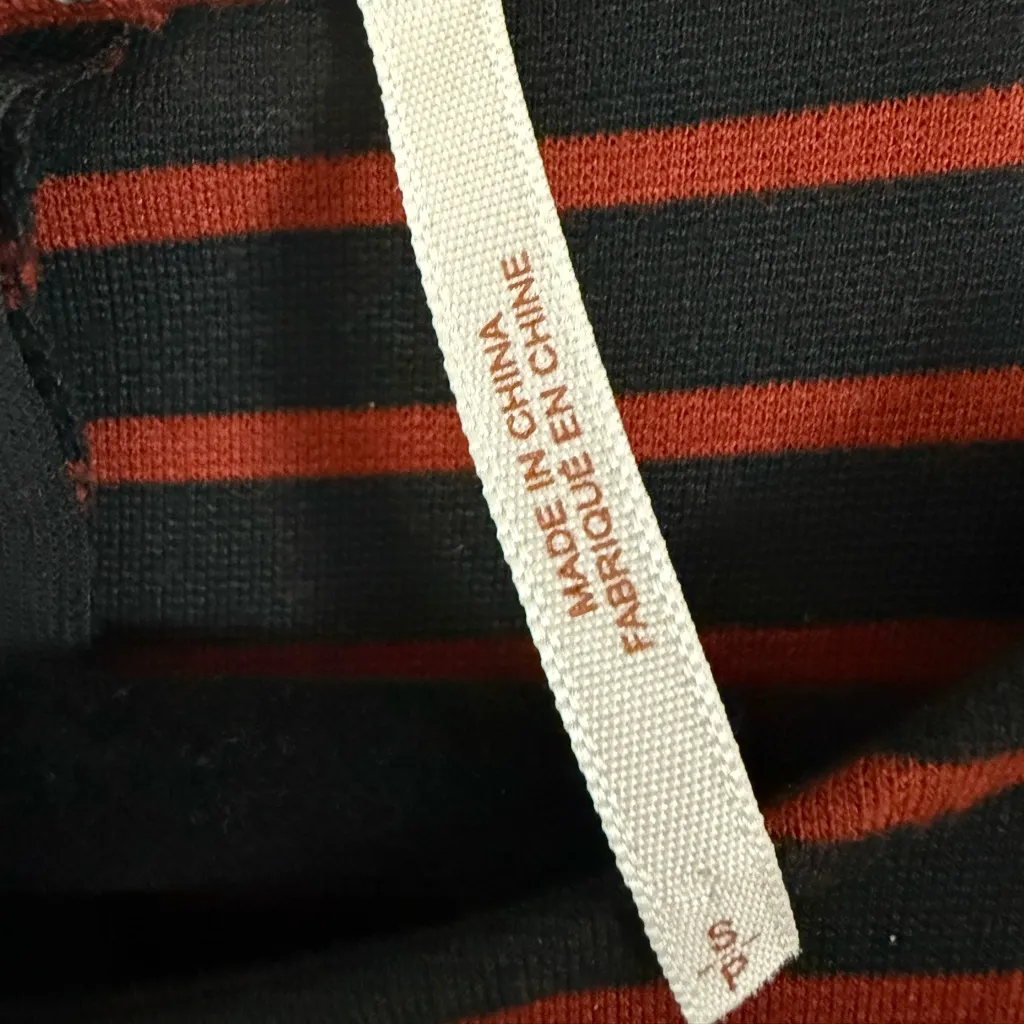 Free People‎ Stretch Striped Drop Waist Mini Dress Sleeveless Pockets - Image 6