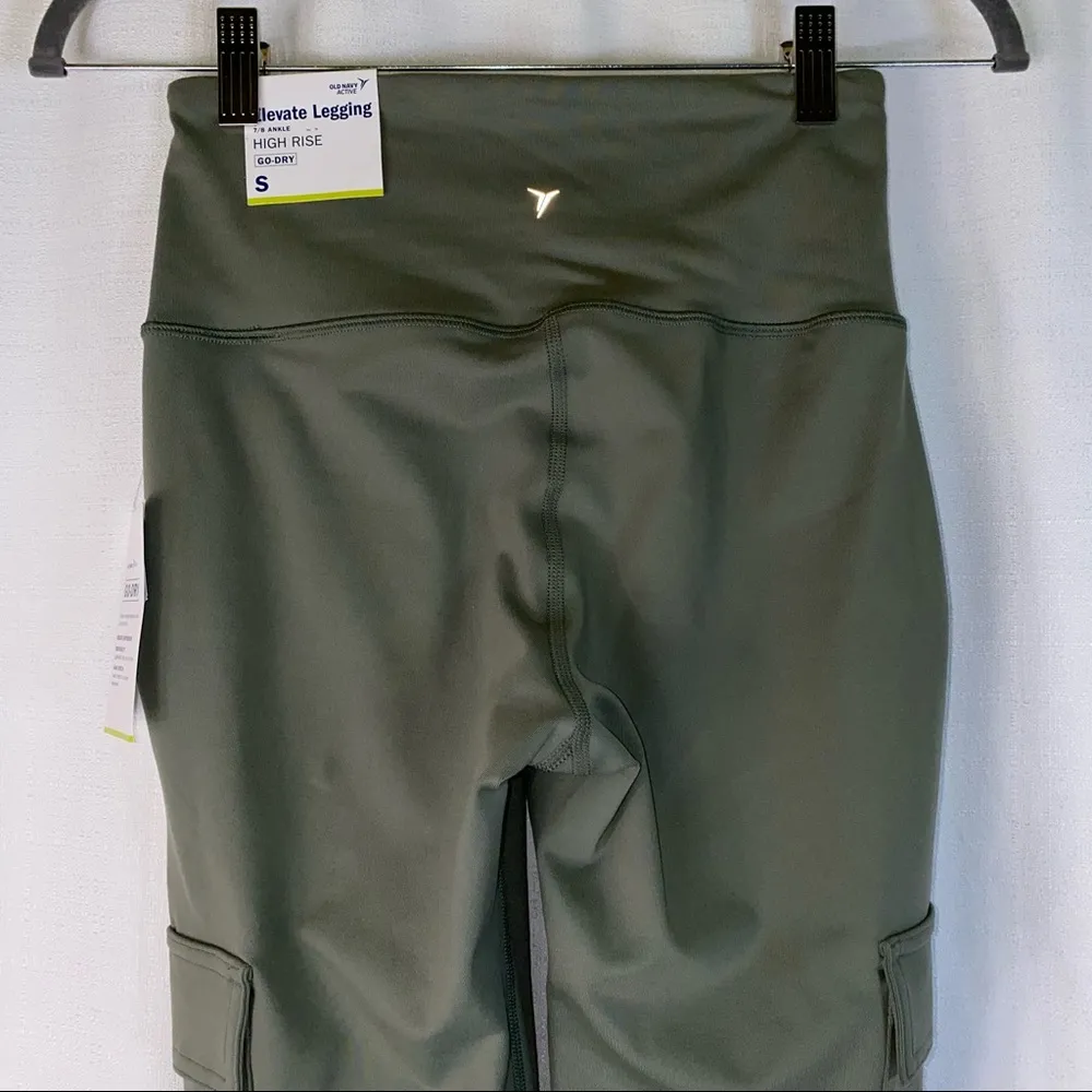 Olive Green Go Dry Elevate Fitness Leggings Size Small NEW - Image 11