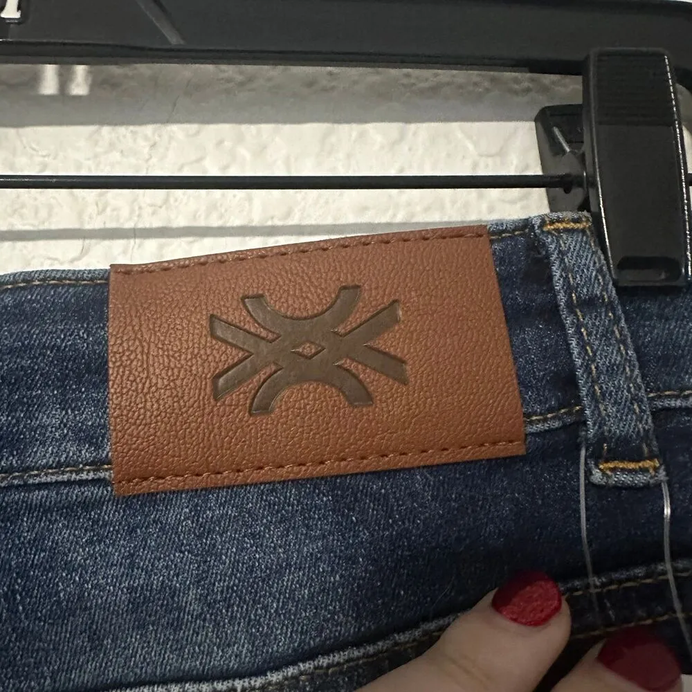 UNITED COLORS OF BENETTON Cameron STRETCH FLARED JEANS Size 33 BNWT - Image 5