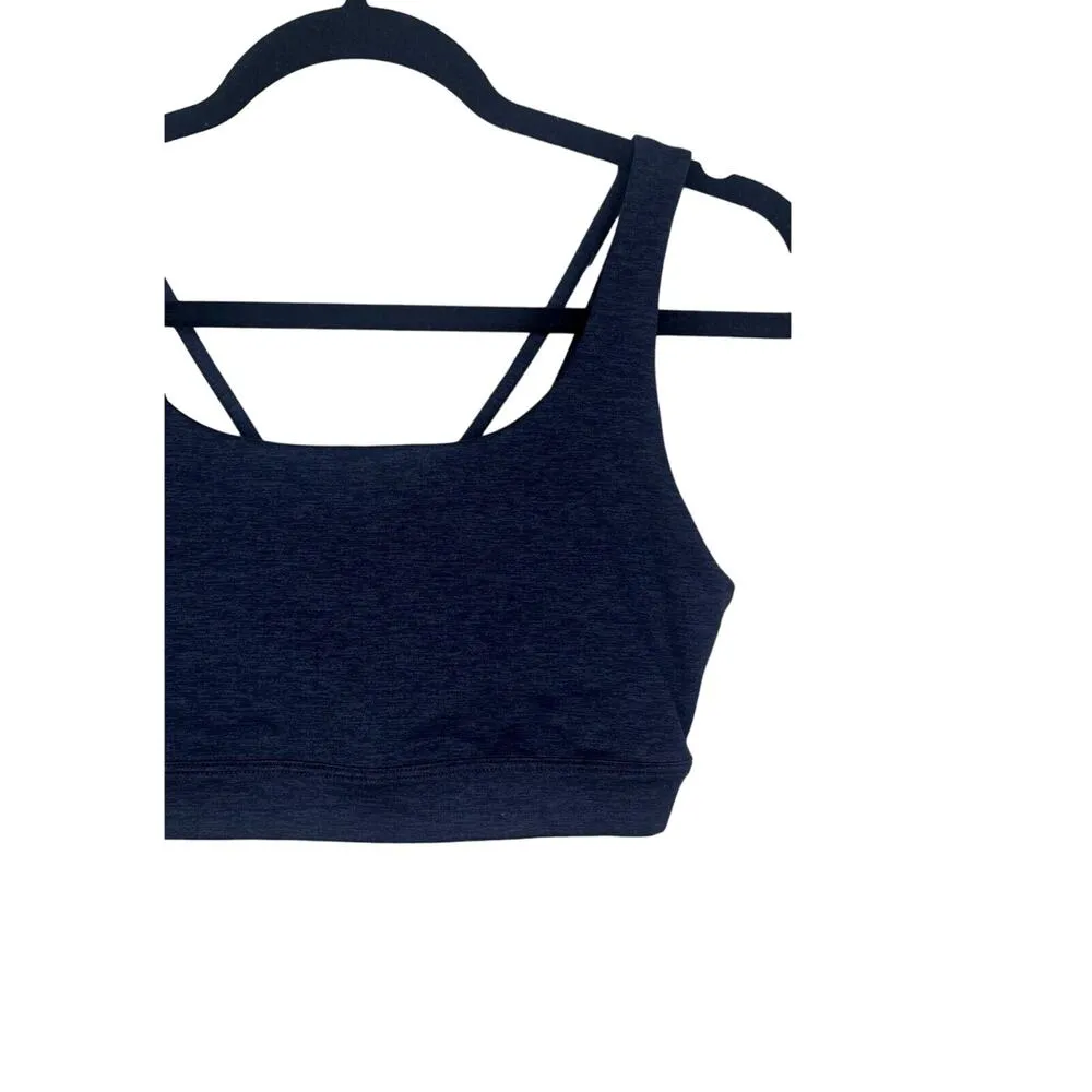 Athleta Activewear Criss Cross Spaghetti Straps Back Sports Bra S Grey #2964 - Image 3