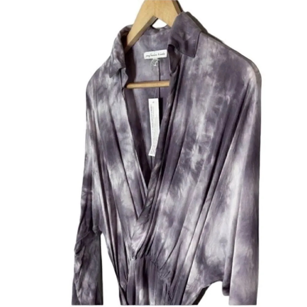 NWT Young Fabulous and Broke Raine Tie Dye Faux Wrap Dress - Image 3