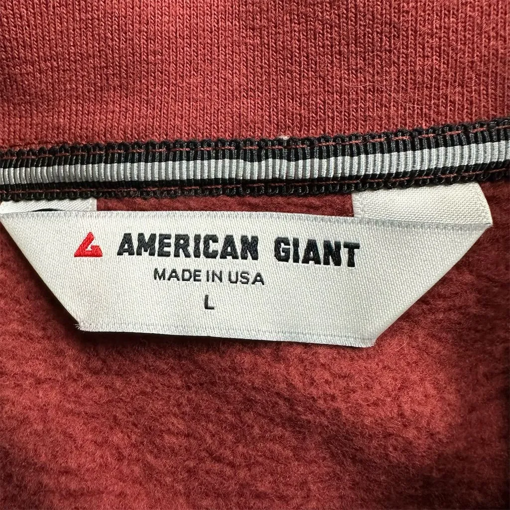 NWOT American Giant Women's Fleece Bomber Jacket Russet Brown Size L Casual Size L - Image 6