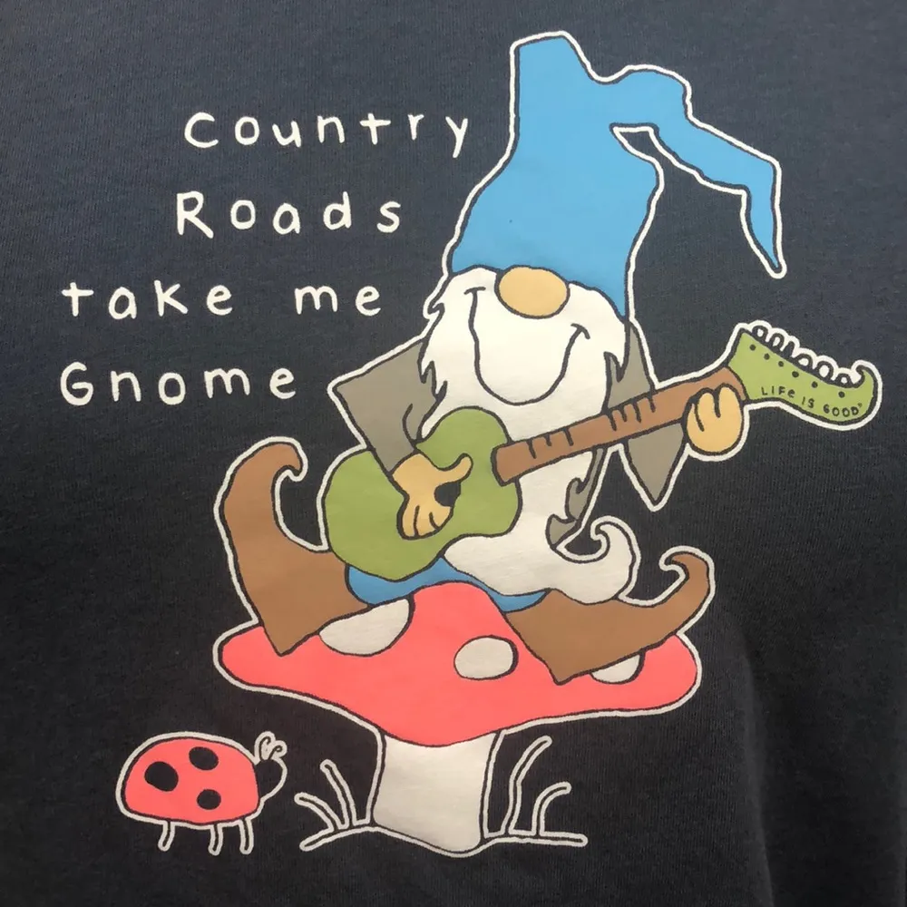 Life Is Good Women's Gnome Country Roads Crusher-LITE Short Sleeve T-Shirt - Image 2