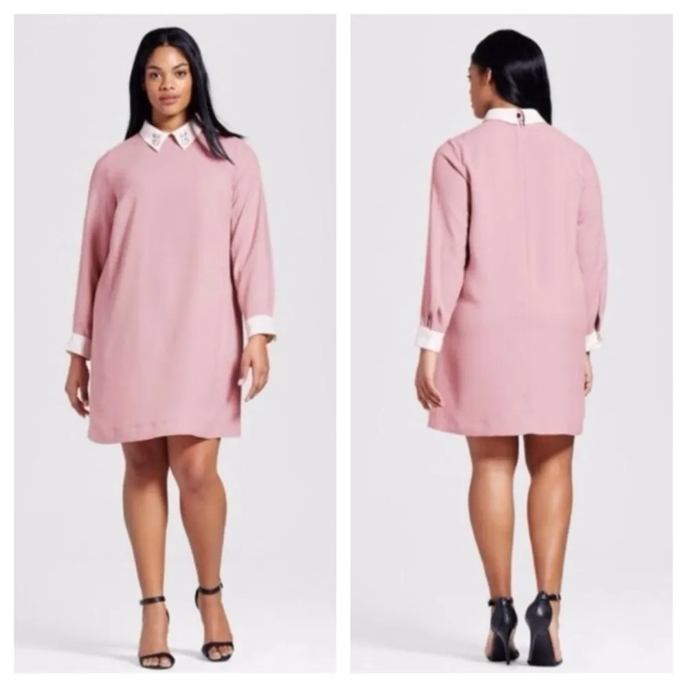 Wonderland: Victoria Beckham’s Collaboration x Target, Bunny Collar Dress, NWT Pink Size XS - Image 2