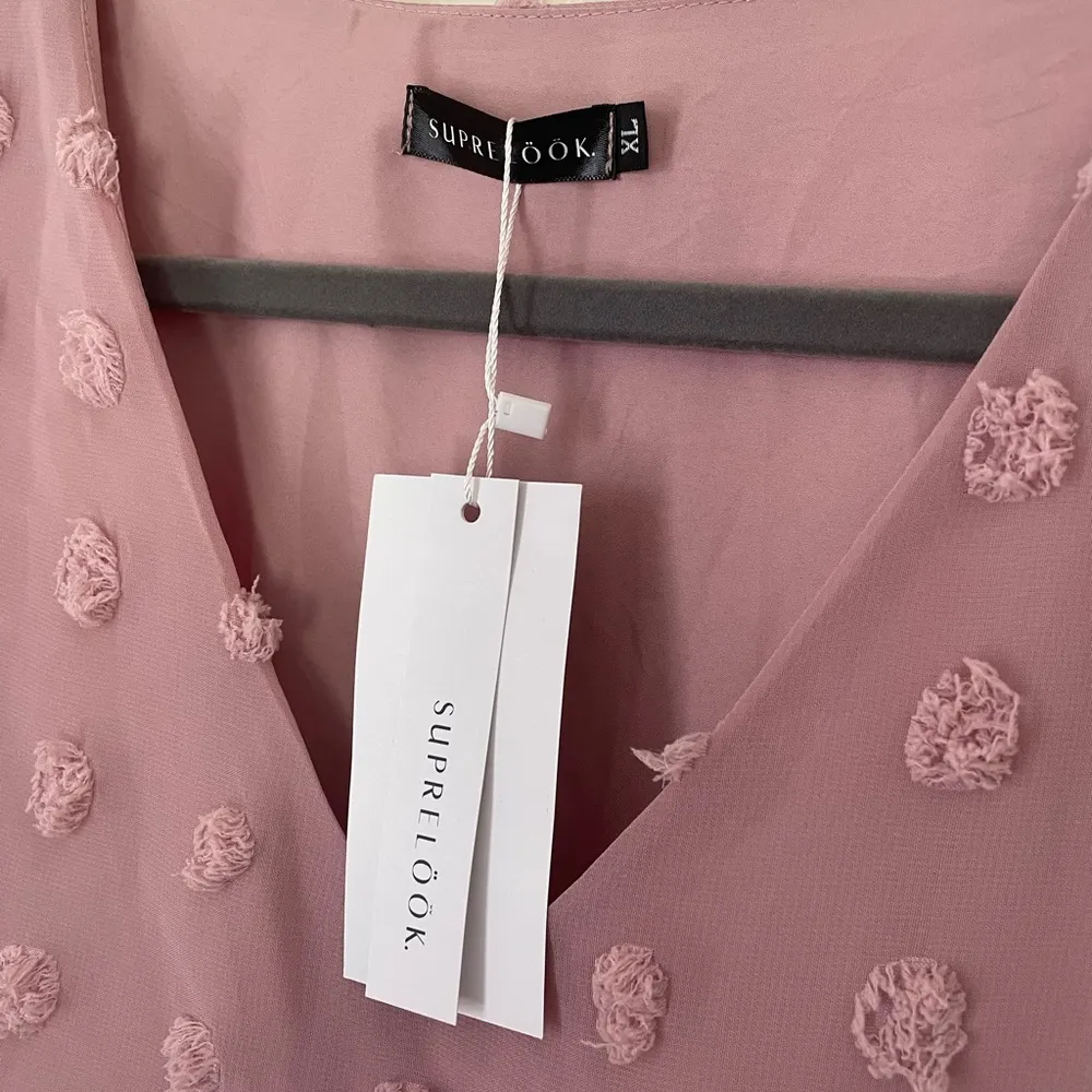 Suprelook Long Sleeve Pink Babydoll Dress ~ NWT *flawed* ~ Women’s Size XL - Image 4