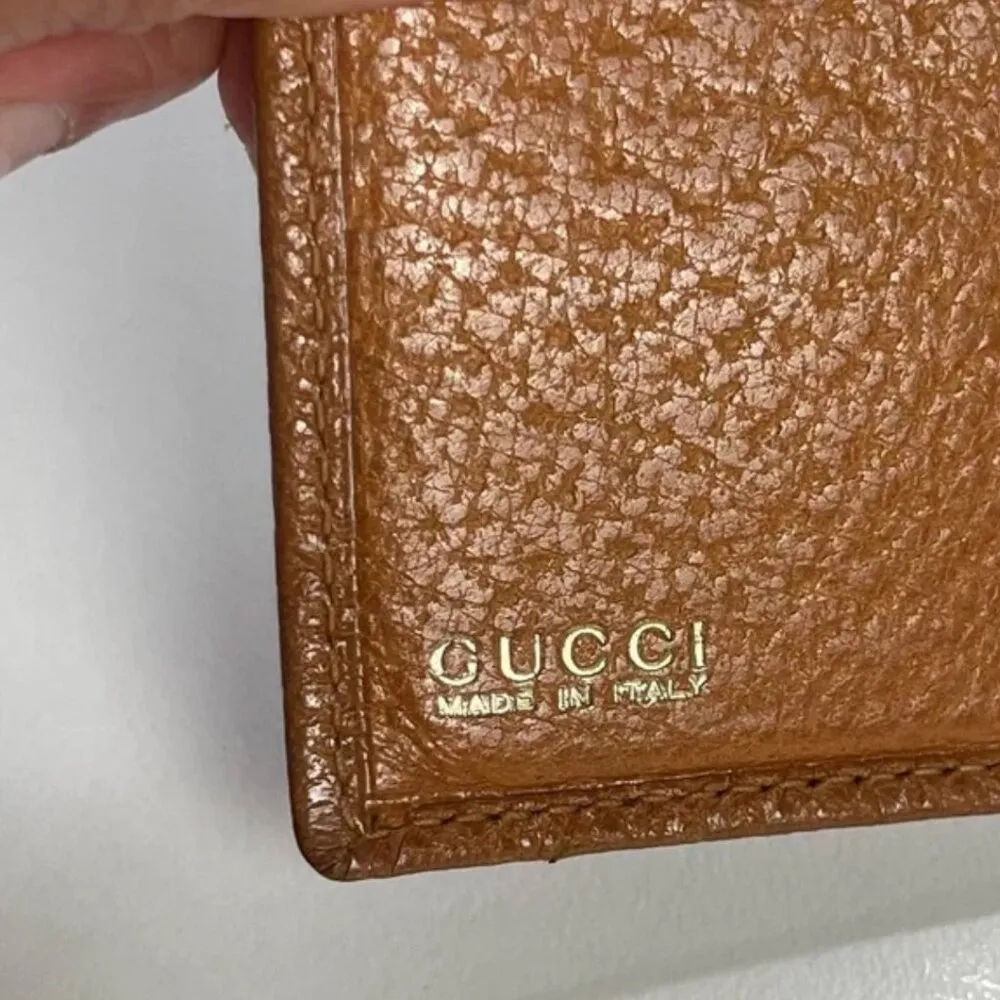 Vintage Gucci Buckle Long Wallet - Image 5
